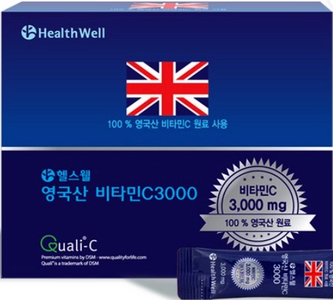 32. 헬스웰 영국산 파인 비타민C 3000 100p, 300g, 1개