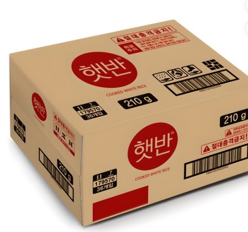 35. 햇반 백미밥, 210g, 36개